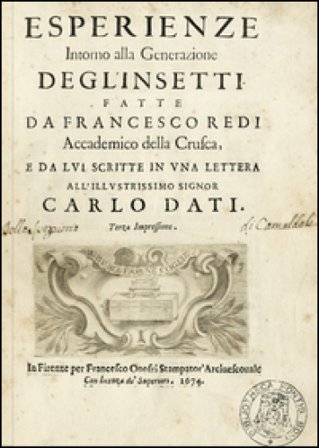 Esperienze intorno alla generazione degli insetti Francesco Redi