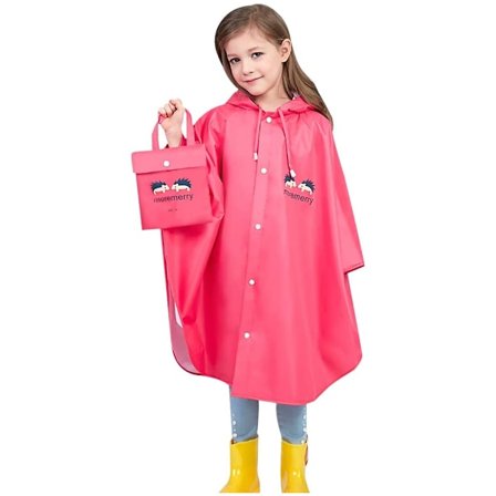 Barnerainponcho Tegneserie Regnfrakk Jakke Lett Skoleb