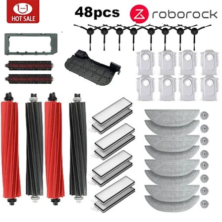 Roborock S8 MaxV Ultra robotstøvsuger Tilbehør mopp Klut støvsugerposer Sidebørste Filter Utskiftbare reservedeler