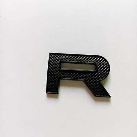 Chrome Edge Bokstäver Emblem För Range Rover Evoque Velar Sv Självbiografi Bil Styling Huva och Trunk Logotyp Badge Sticker Svart Röd all black 