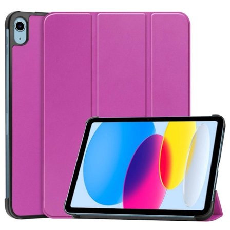 iPad 10.9" 2022 / iPad 11" 2025 tri-fold fodral - Lila