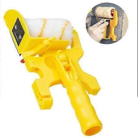 Clean Cut Edger Rullebørste, Kantmaler med Ekstra Ruller, Børster til Vægge og Lofter