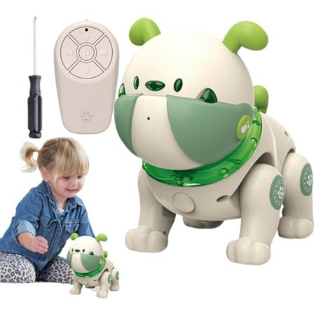 Interaktiv Syngende Robot Hund, Smart Legetøj til Drenge og Piger, Kognitiv Udvikling Green