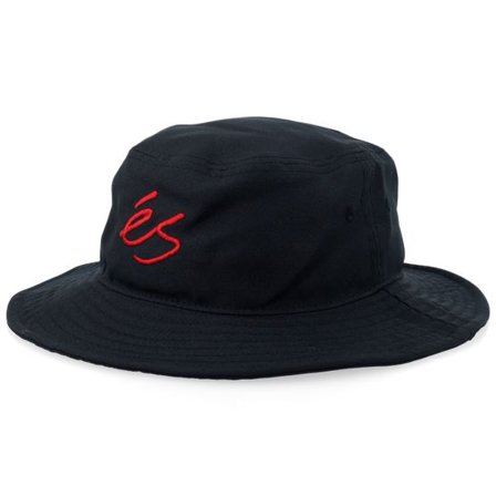 éS - Svart bucket Hatt - Logo Black Bucket @ Hatstore