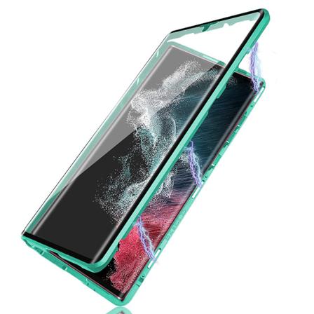 TG Samsung Galaxy S21 Ultra - Elegant Skal (Dobbelt Beskyttelse) Grønn