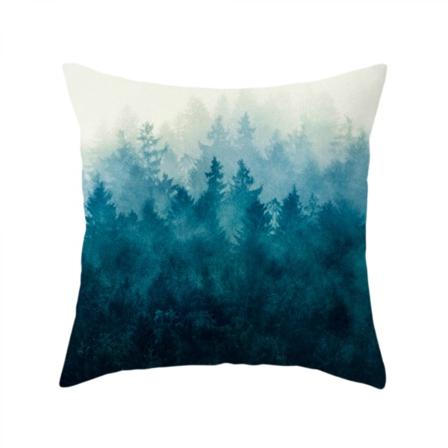 Dekorative firkantede plys putetrekk putevar for hjem sofa soverom kontor bil 18 x 18 tommer 2 stk (mønster 7)