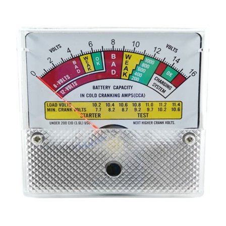 Batterivoltmeter DC 6V/12V/16V Kapacitetsindikator Spændingsmåler til de fleste biler