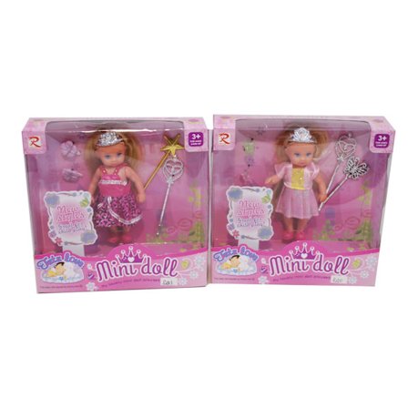 Dukke 13 cm med tilbehør - Alrico