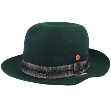 Mayser - Grön fedora Hatt - Victor Wool Soft Bottle Fedora @ Hatstore