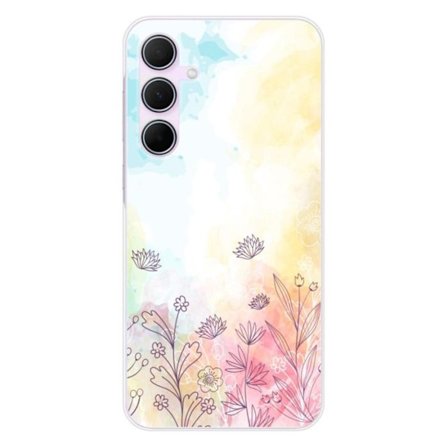Silikonskal - Kompatibel med Samsung Galaxy A55 5G - design med akvarellblommor