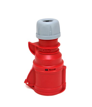 Garo S 332-6 Q Jatkopistorasiat IP44, 4-napainen, 32A, Quick Punainen, 6 h, Liitäntätulpat & kaapelit