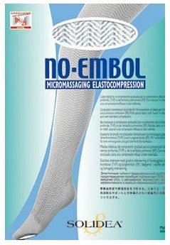 Solidea No-Embol Calze A Compressione Graduata Colore Bianco