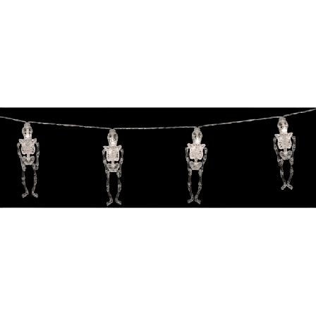 Hedlunds Ljusslinga skelett 165cm Partytillbehör Vit