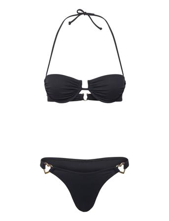 Soft Detailed Bikini - Rotate X Reina Olga Bikinit Black ROTATE Birger Christensen