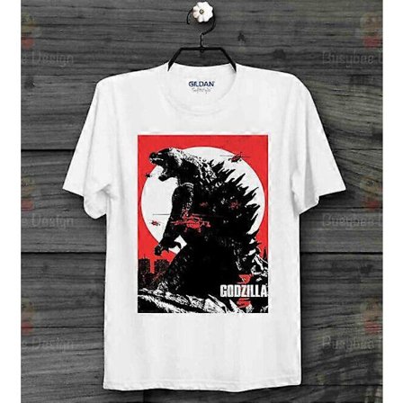Godzilla Japansk Plakat Retro CooL 50'er Vintage Film Unisex T-shirt Størrelse S-3XL TT612