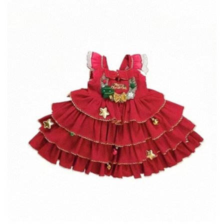 Jul Prinsessa Puff Klänning Manchester Kaninhår Flickor Vinterklänning