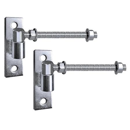 Gjerdehengsler Heavy Duty Tregjerde, J Bolt Gjerdehengsel for Tregjerde, Stål Sveiset Hengsel for Gårdsgrind, 6 Tommer 2Pakk