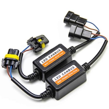 2 st Fel Fri Canbus Decoder Kompatibel med LED-strålkastare Kompatibel med Bilglödlampor Dimljus Can-Bus H1 H3 H4 H7 H11 9005 9006 880 H13-Perfekt