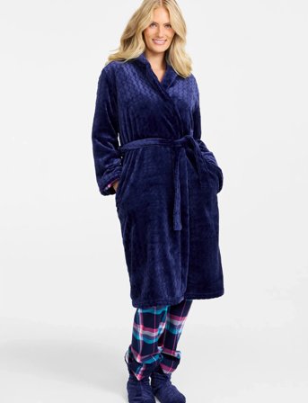 Damella of Sweden Robe - Navy - M