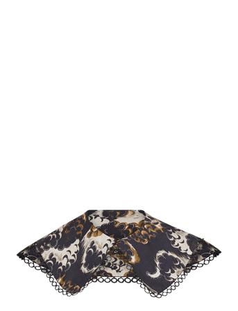 Printed Double Layered Collar Black Scotch & Soda