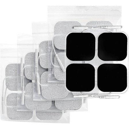 TENS Maskin Pads 50 x 50mm 20 st, 3:e Gen Latex-Fria TENS Elektrod Pads Plåster med Uppgraderad