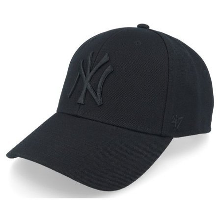 47 Brand - MLB Svart adjustable Keps - New York Yankees Mvp Black/Black Adjustable @ Hatstore