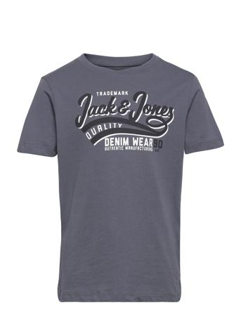 Jjelogo Tee Ss O-Neck 2Col 21/22 Jr T-shirt Grå Jack & J S