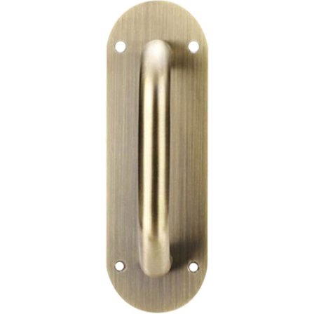 Stor dørhåndtak og skyveplate i rustfritt stål (gull) (1 stk)