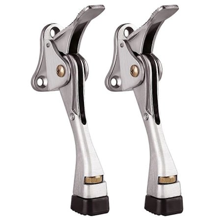 Dørstopper 2-pakker Kickdown Dørstop Justerbar Højde og Gummispids 10 cm Dørholder