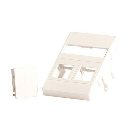 Lanview wall plate - for 50 x 75 mm Clickline outlet - hvit