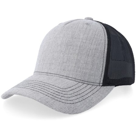 Equip - Grey - trucker - Cap - Heather Grey/Black Mid A-frame Trucker - Hatstore