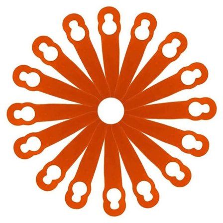 100 stk. udskiftningsplastblade tilbehør til STIHL Polycut 2-2 FSA 45 plæneklipper græstrimmer, tilbehør til plæneklipper og ridning, AAFGVC