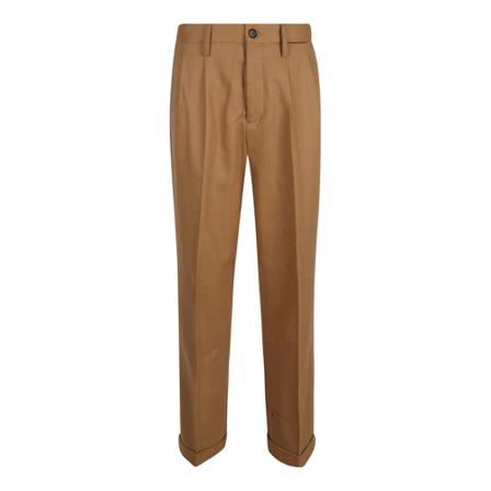 Marni, Straight Trousers Bruin, Dames, Maat:XS