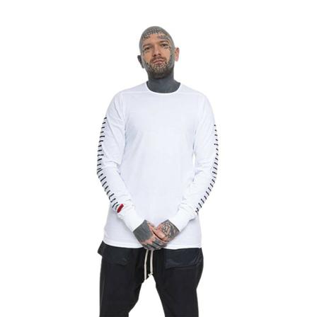 Rick Owens T -shirt Du20F1260 Rnep4 Hvid, Herre Langærmet