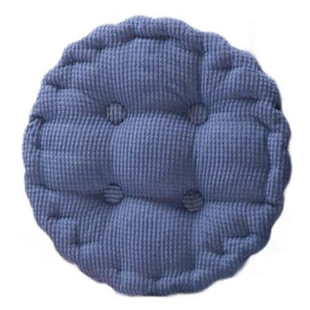 Stoldyna, Runda Sittdynor för Matstolar, Bekväma Stoppade Stol Dynor, för Hem Kontor Uteplats Bil, 40cm, Blå