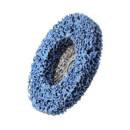 6-pack remsor med remskiva, 100 mm 4 tum polyfärgborttagningsskiva för vinkelslip rengöring och borttagning (4 tum x 5/8 tum)