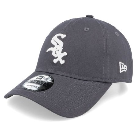 New Era - MLB Grå unconstructed Keps - Chicago White Sox League Essential 9TWENTY Charcoal Dad Cap @ Hatstore