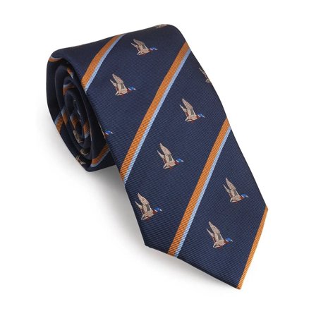 Laksen Regimental Stripe Duck Tie solmio