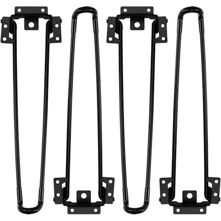 Sammenleggbare bordben 4 STK Sammenleggbare hårnål bordben 32 cm Høyde Kraftige sammenleggbare kaffebordben