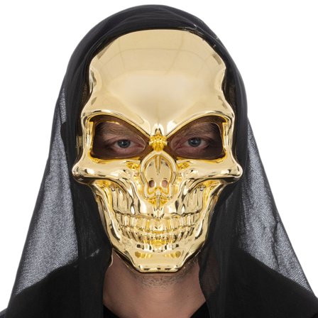 Dødningehoved Maske Guld