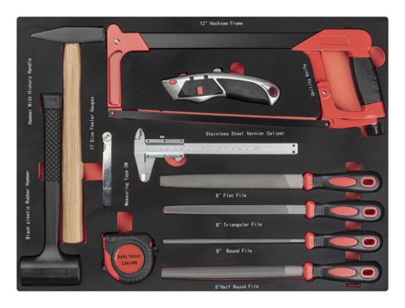 PELA 510932 Verktygssats 11 delar, Garageinredning & förvaring