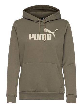 Ess Logo Hoodie Fl Green PUMA