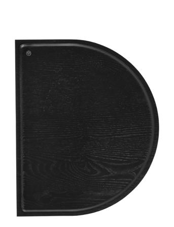 Sessio Tray, Rounded Home Decoration Decorative Platters & Bowls Svart AYTM