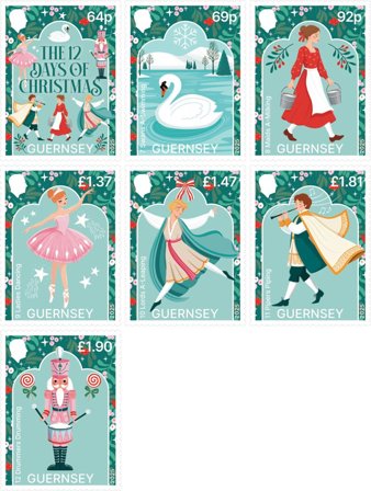Guernsey - Julen 2025 - Postfrisk sæt 7v