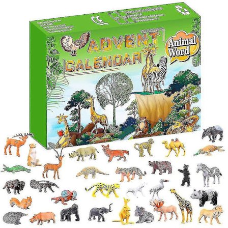 Christmas Advent Calendar with 24 Doors, Animal Blind Box, Christmas Surprise Toys, New Year Gifts