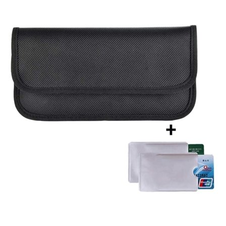 Oppgraderte FaradayBags for bilnøkler og mobiltelefoner Signalblokkerende nøkkelveske Tyverisikring Bilbeskyttelse Mobiltelefonveske null - A