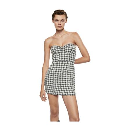 Mango Corset design Kjole Sort, Dame