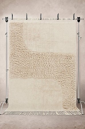 Jotex - Katoenen Vloerkleed 300x400 Cm Lichtbeige Lichtbeige - KHARGA - Koop Katoenen vloerkleed bij Jotex