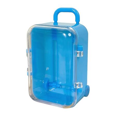 Förvaringslåda Kreativ Mini Resväska Stil Smycken Förvaringsbehållare Godisbehållare Organizer för hemmet hg Blue