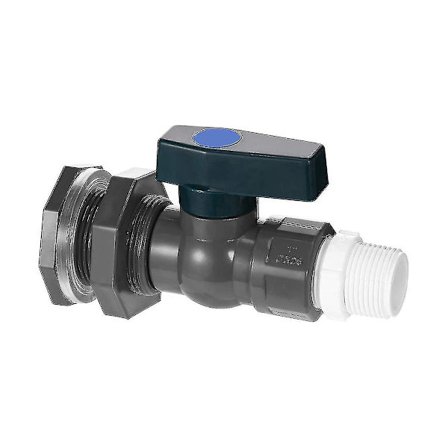 PVC Regnvandstønde Hane Sæt, 3/4 Tommer PVC Kugleventil, Spand Vandtank Dam Spand Hane Sæt